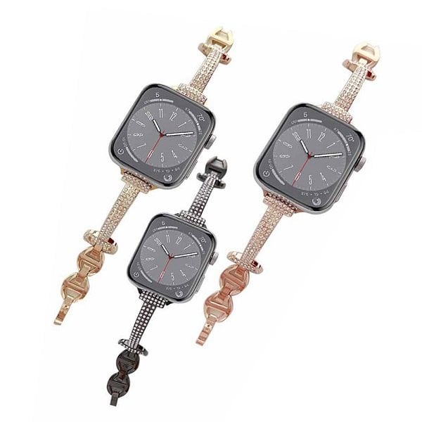 For Apple iWatch Bling Rhinestones 38 40 41 42 44 45 49mm Bracelet Strap Wristband For Apple iWatch Bling Rhinestones 38 40 41 42 44 45 49mm Bracelet Strap Wristband